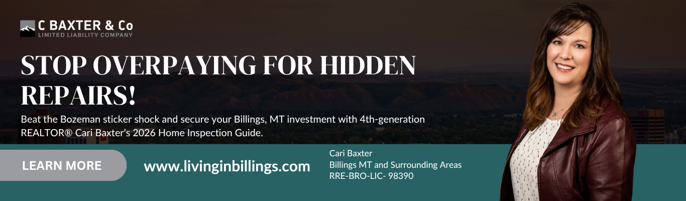 REALTOR® Cari Baxter 2026 home inspection in Billings MT guide banner